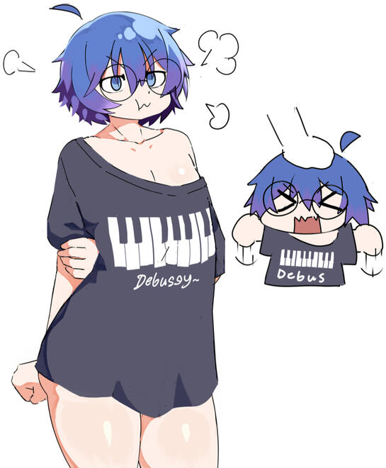 de-pats for debuss ( comm for LightSep, doodle being of DebussyASMR )