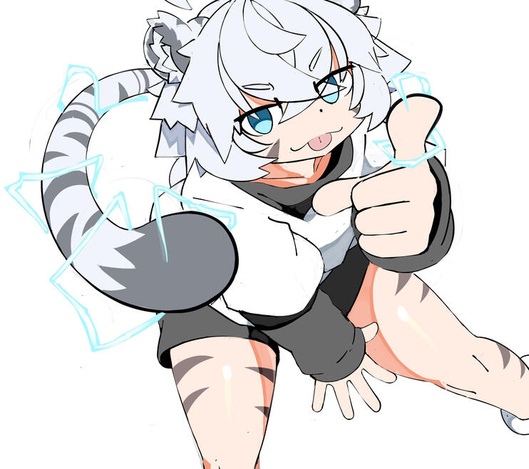 Killuga ( taiga dressed as killua )